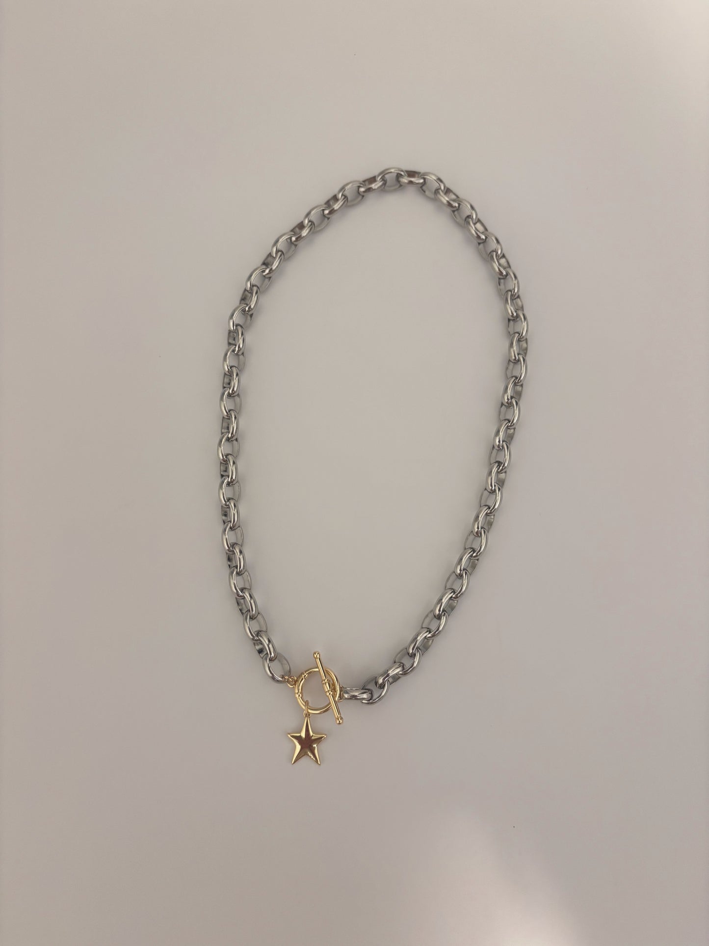 Mixed Metal Chain Necklace