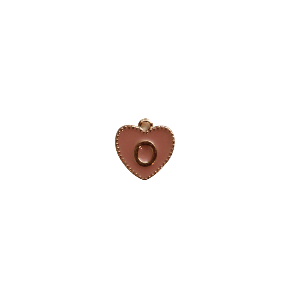 Pink Textured “O” Heart