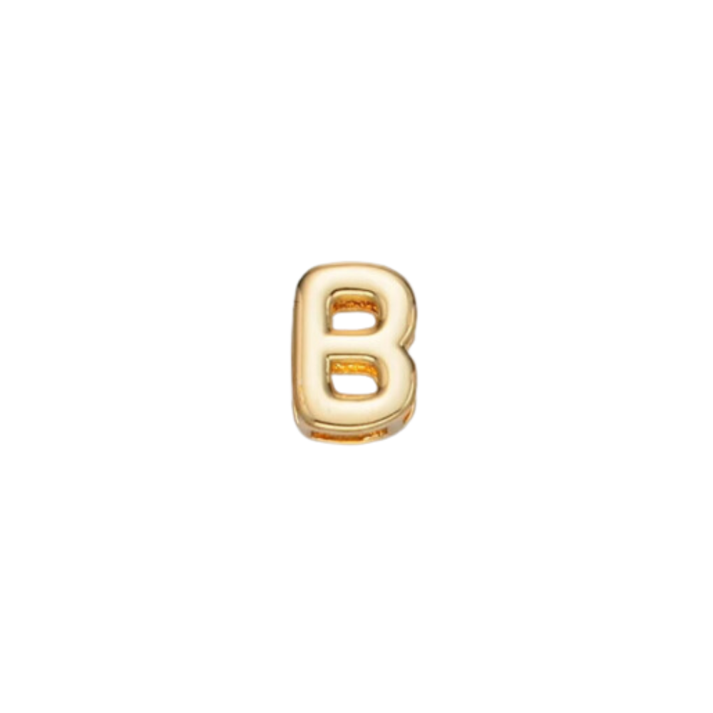 Slider Gold B Charm