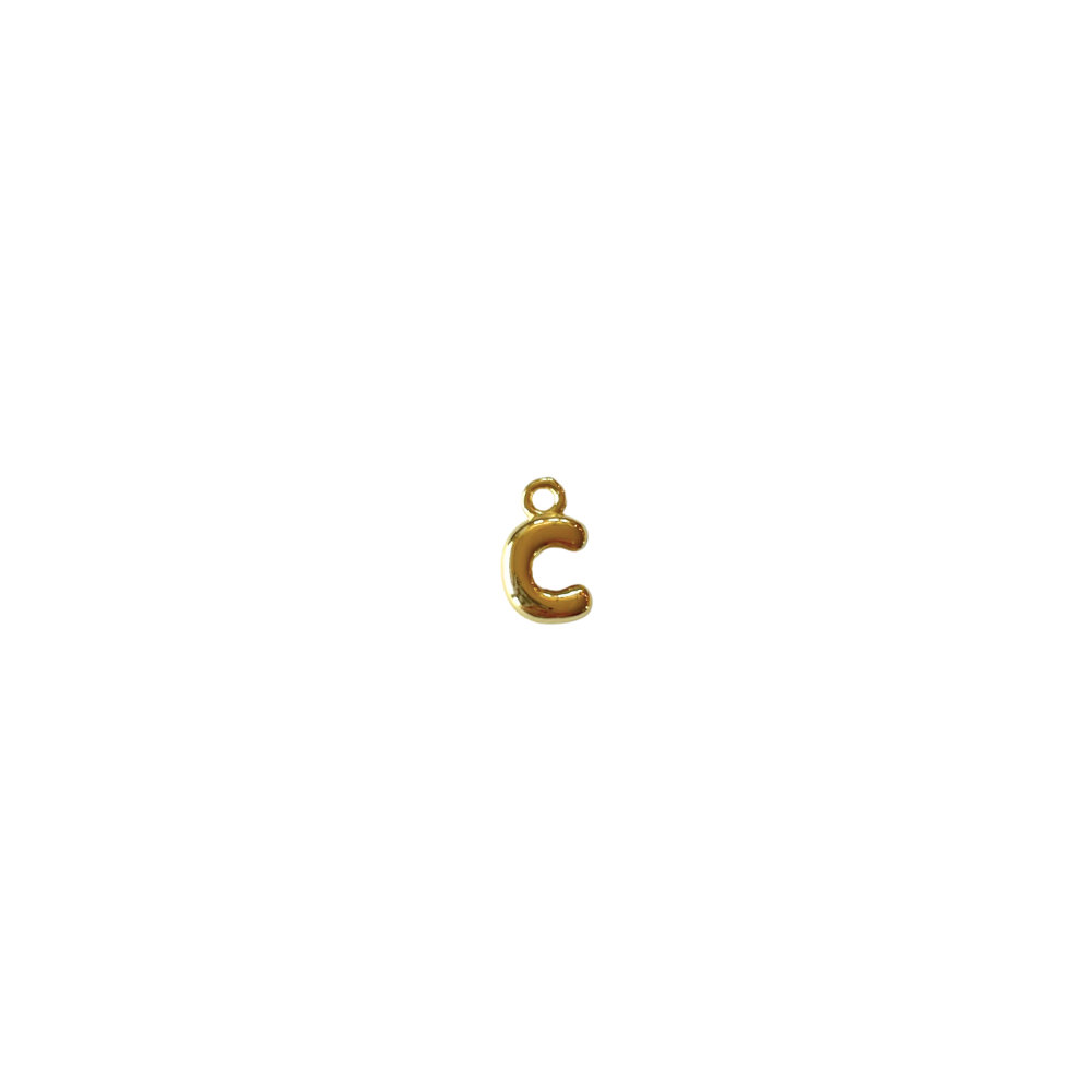 Mini Gold Filled Bubble Letter “C”