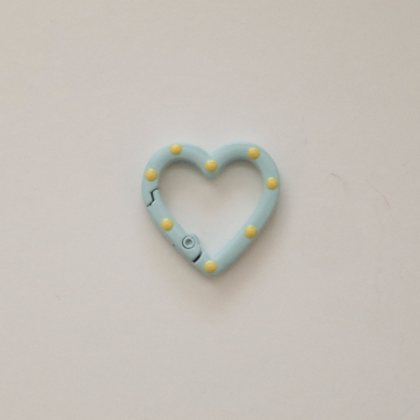 Blue/Yellow Heart Clip