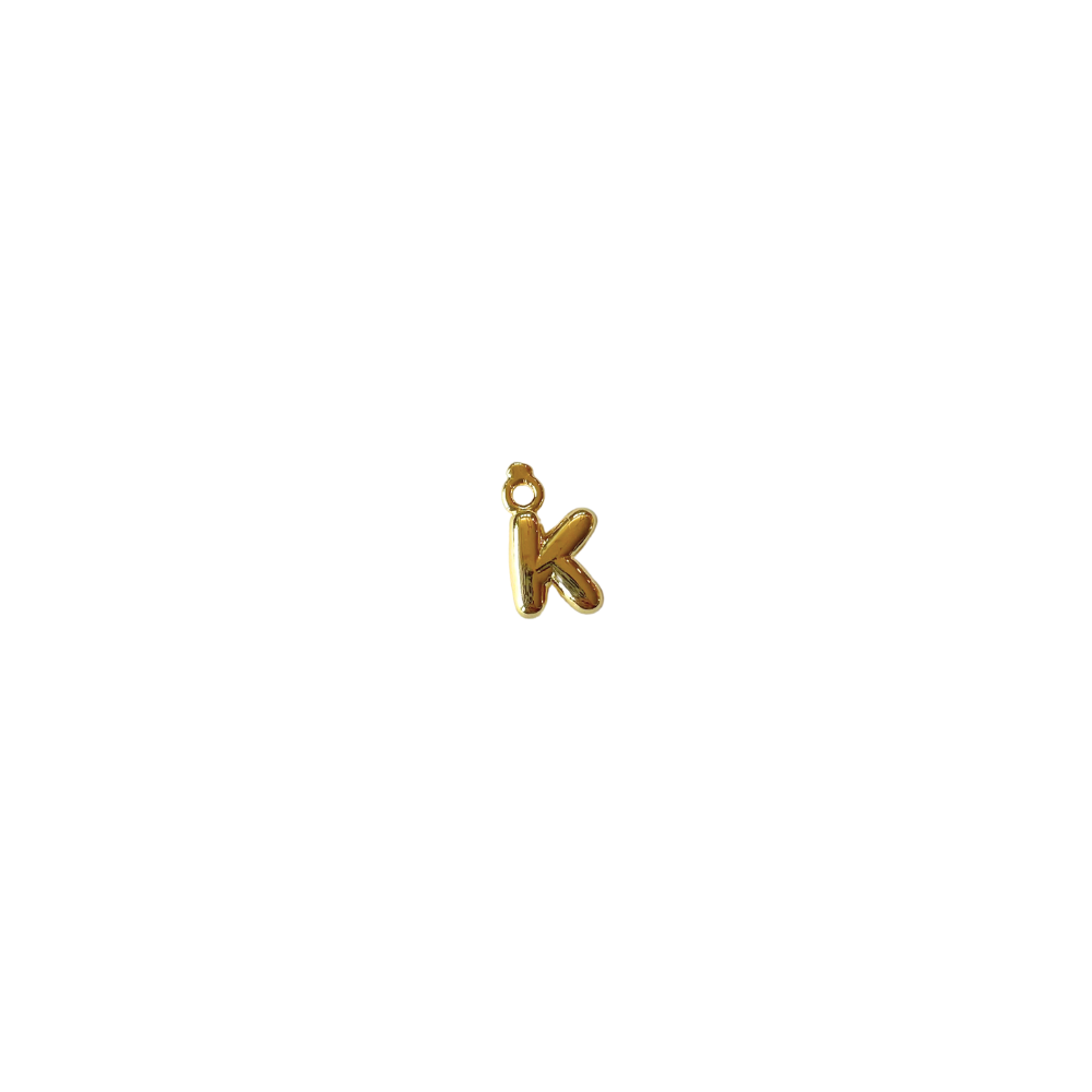 Mini Gold Filled Bubble Letter “K”