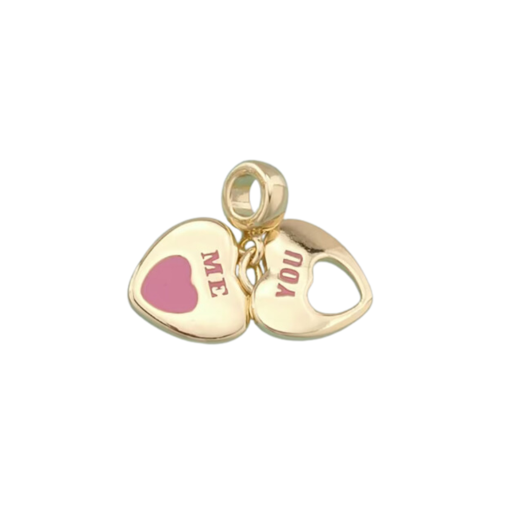 Slider Pink You/Me Charm