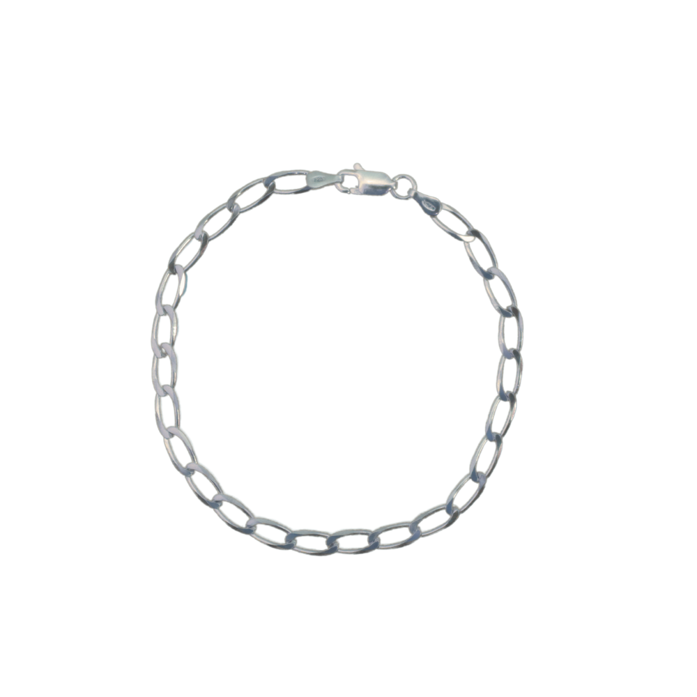 Sterling Silver Curb Chain Bracelet