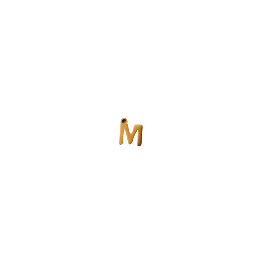 Small Gold Letter “M”