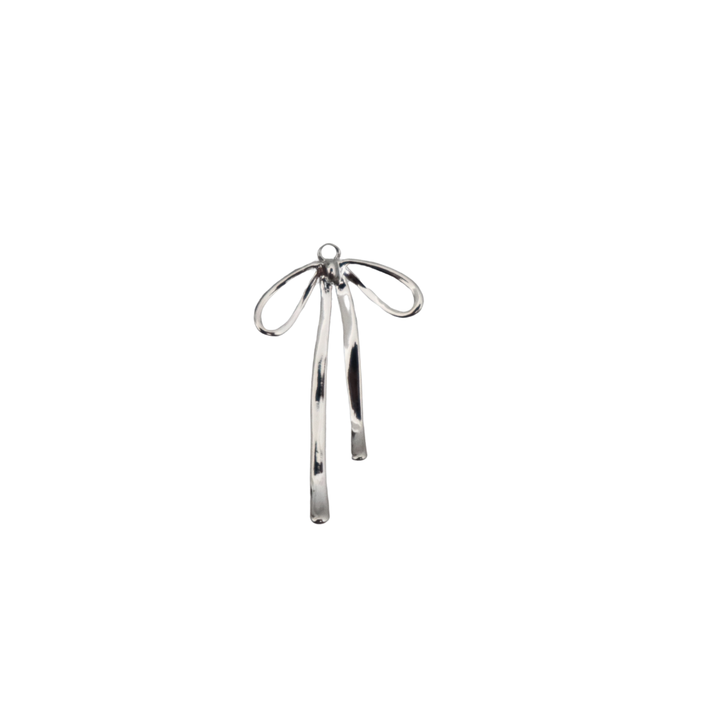 Silver Droopy Bow