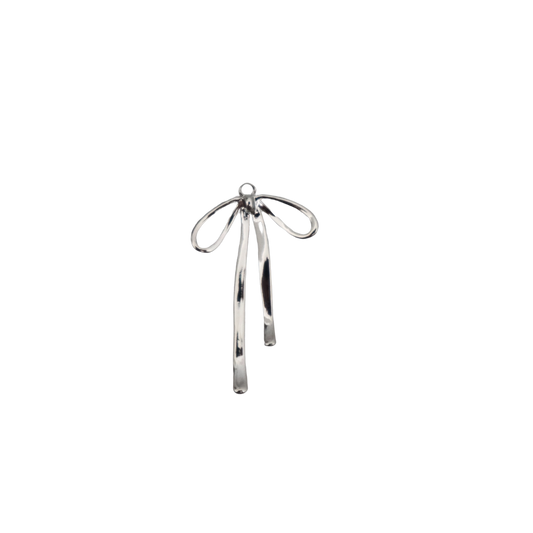 Silver Droopy Bow