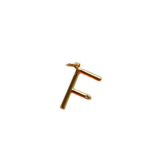 Gold Filled Skinny “F” Charm