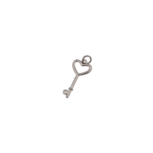 Silver Heart Key