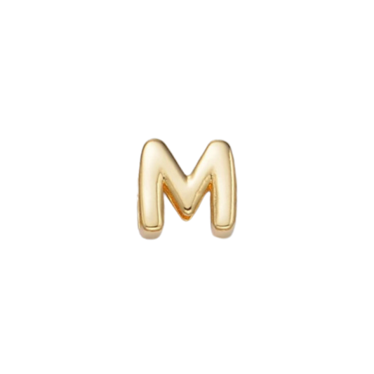 Slider Gold M Charm