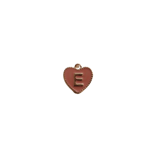 Pink Textured “E” Heart