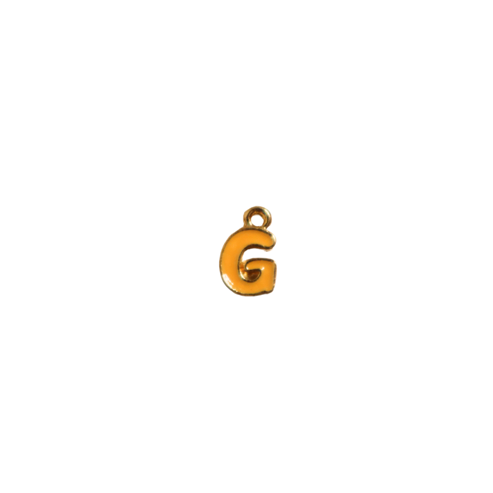 Small Orange “G” Charm