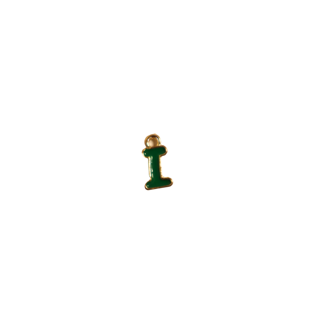 Small Green “I” Charm