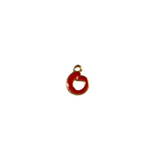 Small Red “O” Charm