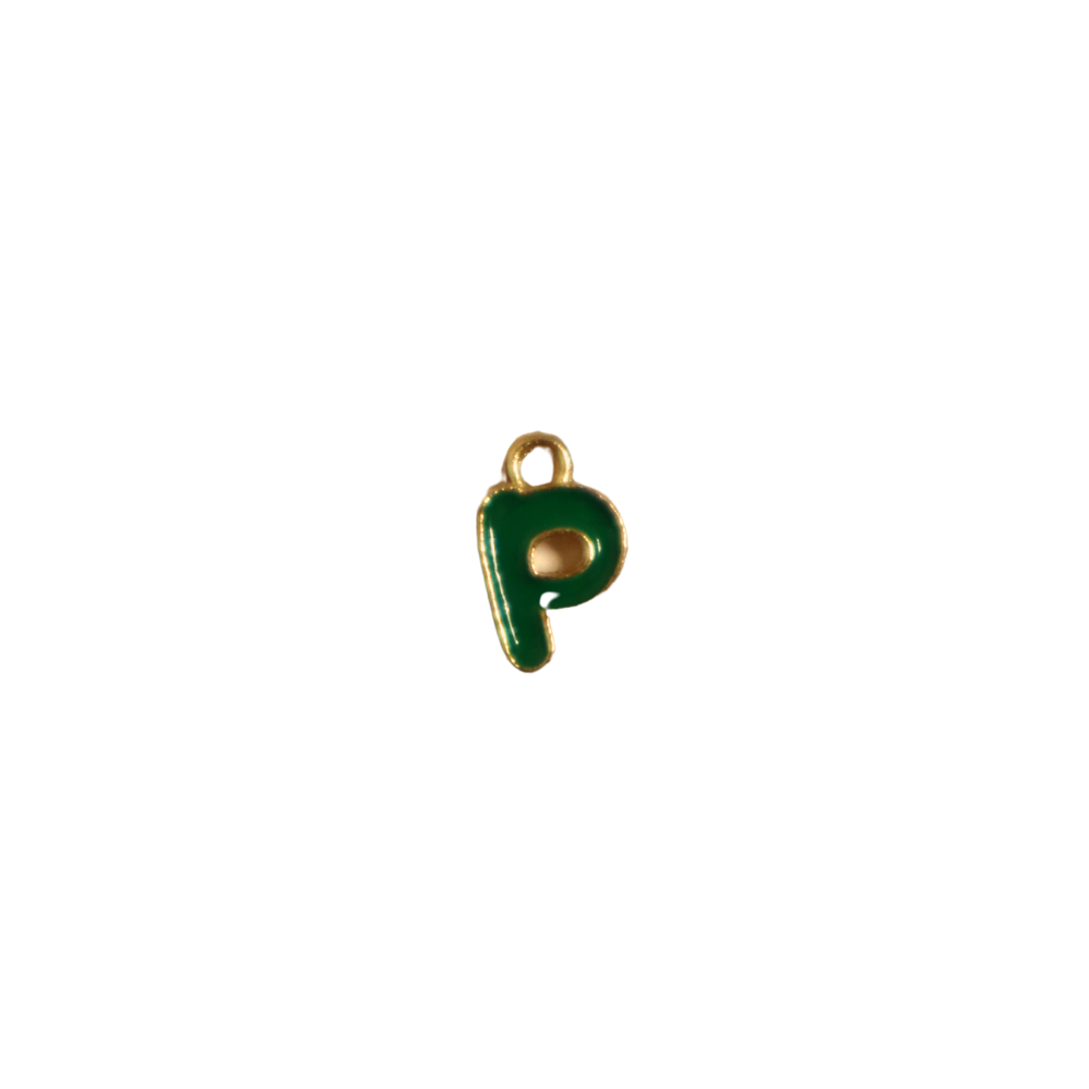 Small Green “P” Charm