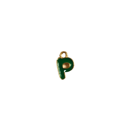 Small Green “P” Charm