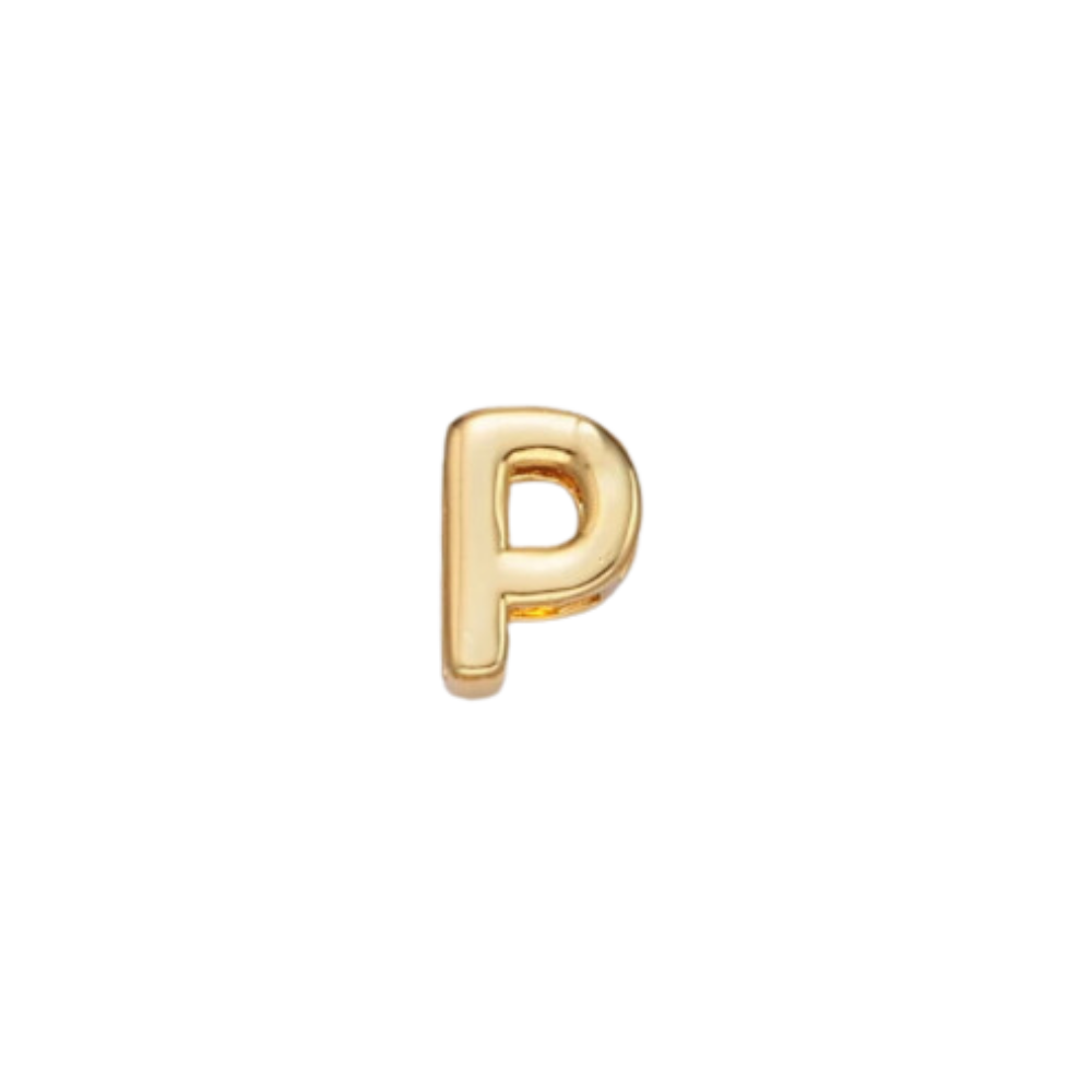 Slider Gold P Charm