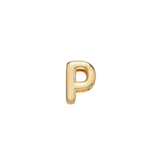 Slider Gold P Charm