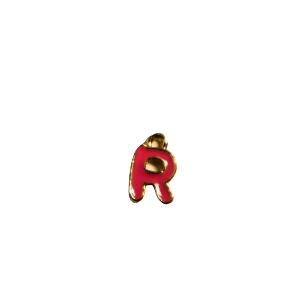 Small Pink “R” Charm