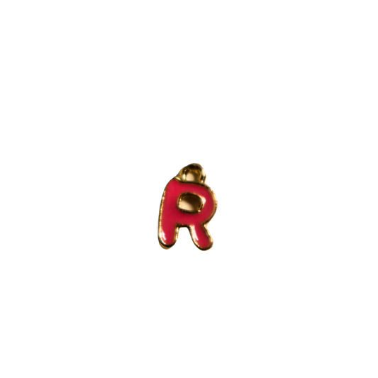 Small Pink “R” Charm