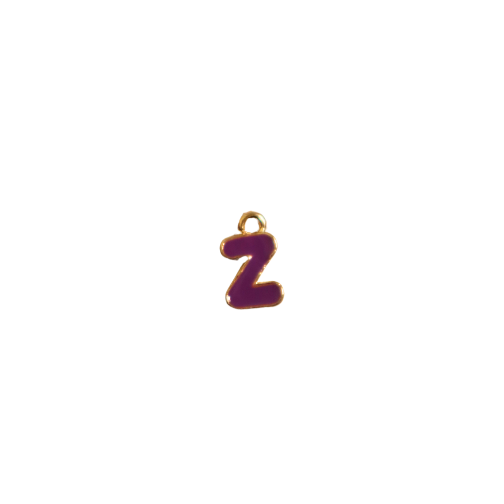 Small Purple “Z” Charm