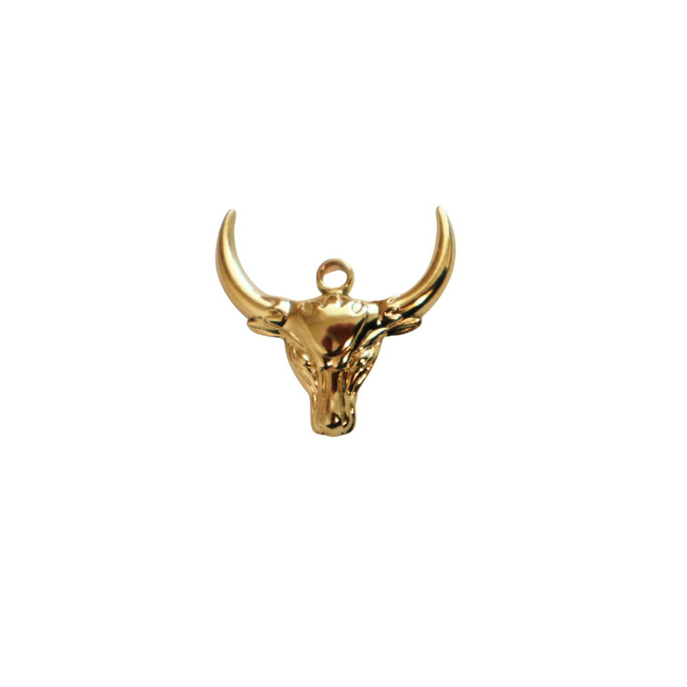 Gold Bull Charm