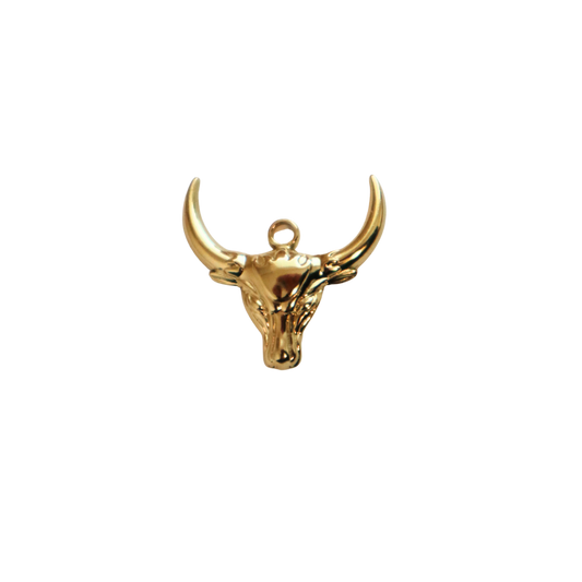 Gold Bull Charm