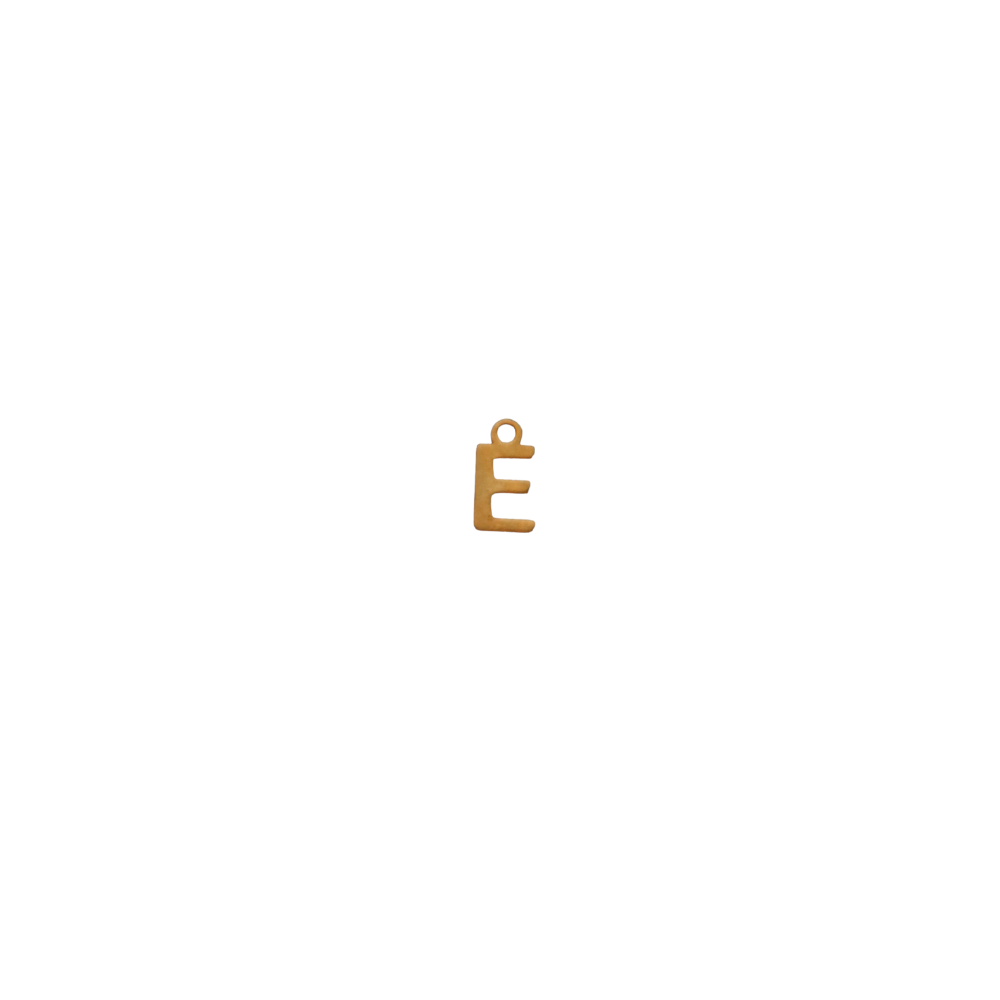 Small Gold Letter “E”