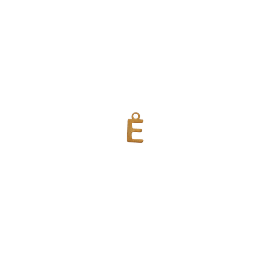 Small Gold Letter “E”