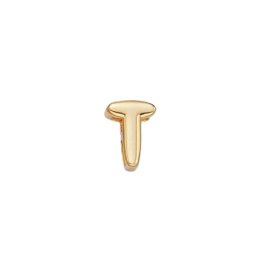 Slider Gold T Charm