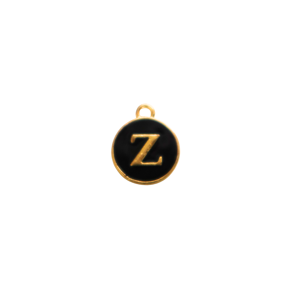 Circle Black “Z” Charm