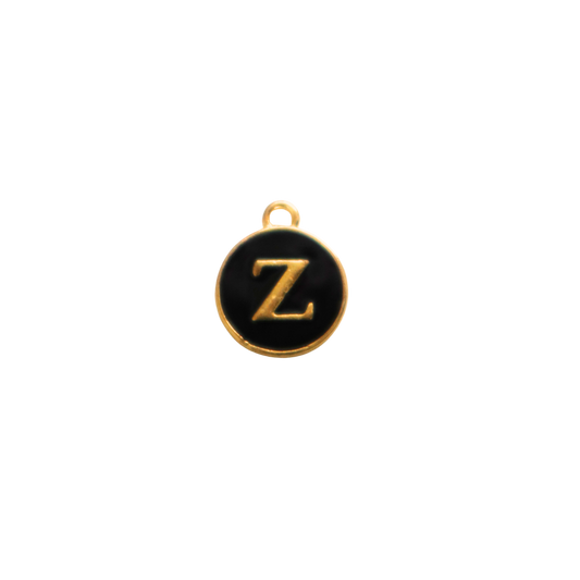 Circle Black “Z” Charm