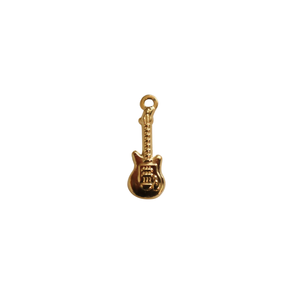 Gold Guitar Charm