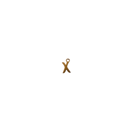 Small Gold Letter “X”