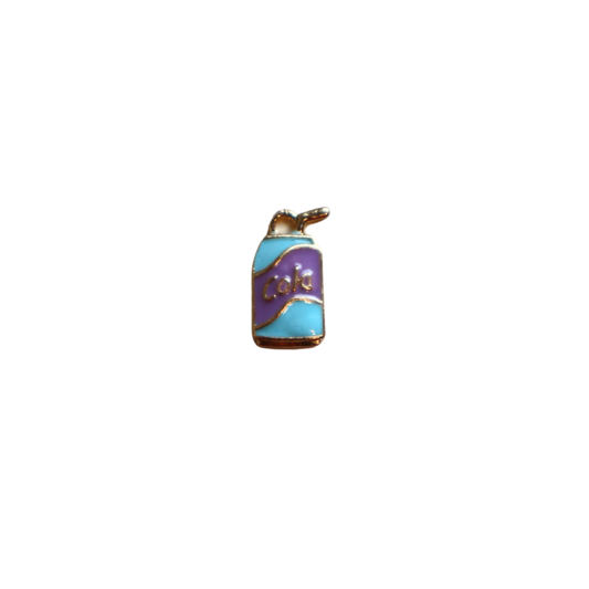 Blue/Purple Cola Gold Charm