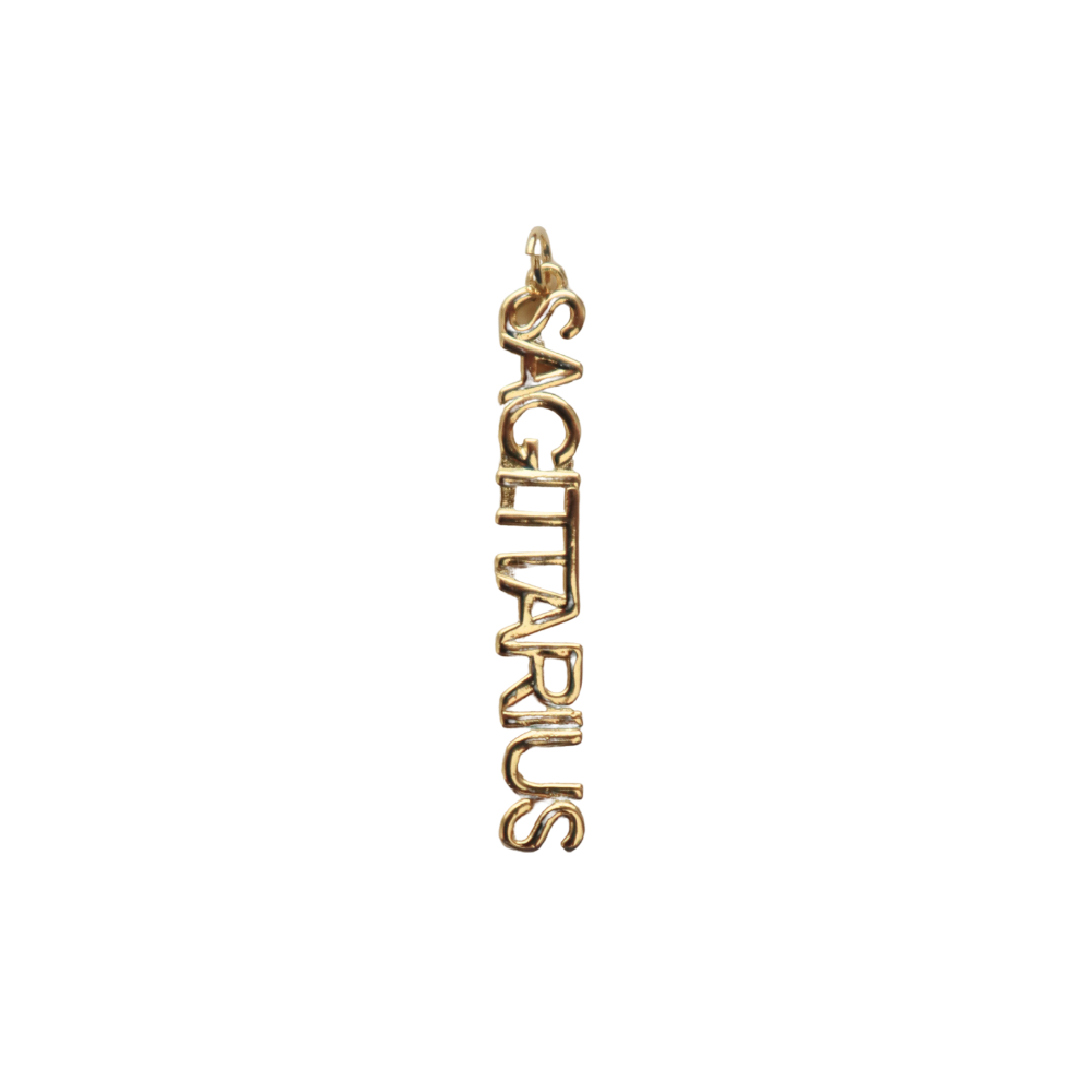 Long Gold Filled Sagitarius Charm