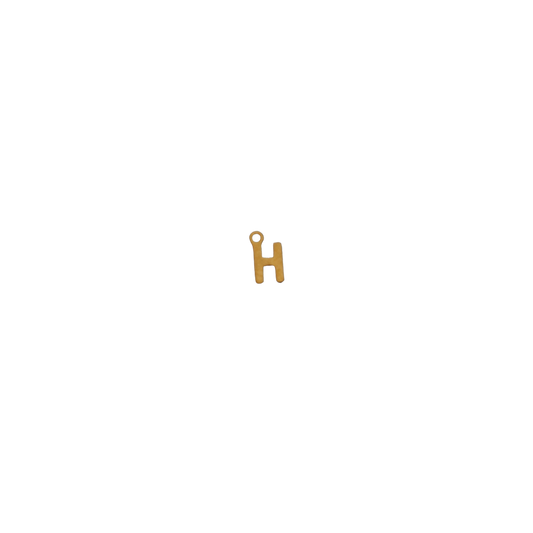 Small Gold Letter “H”