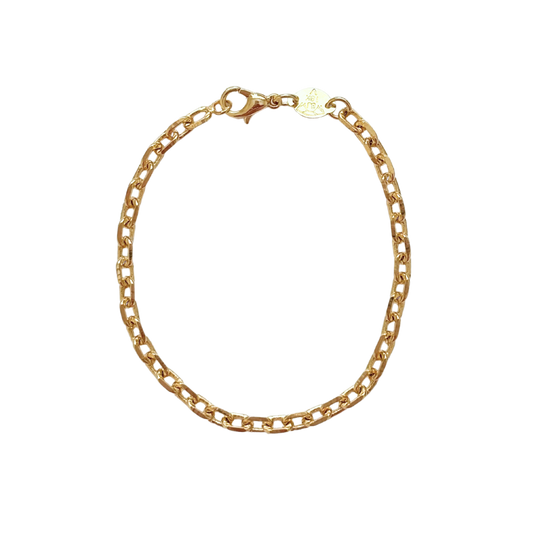 Gold Cable Chain Bracelet