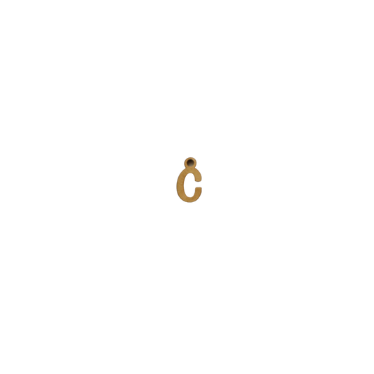 Small Gold Letter “C”