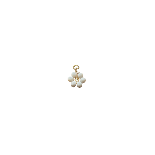 White Daisy Bead Charm