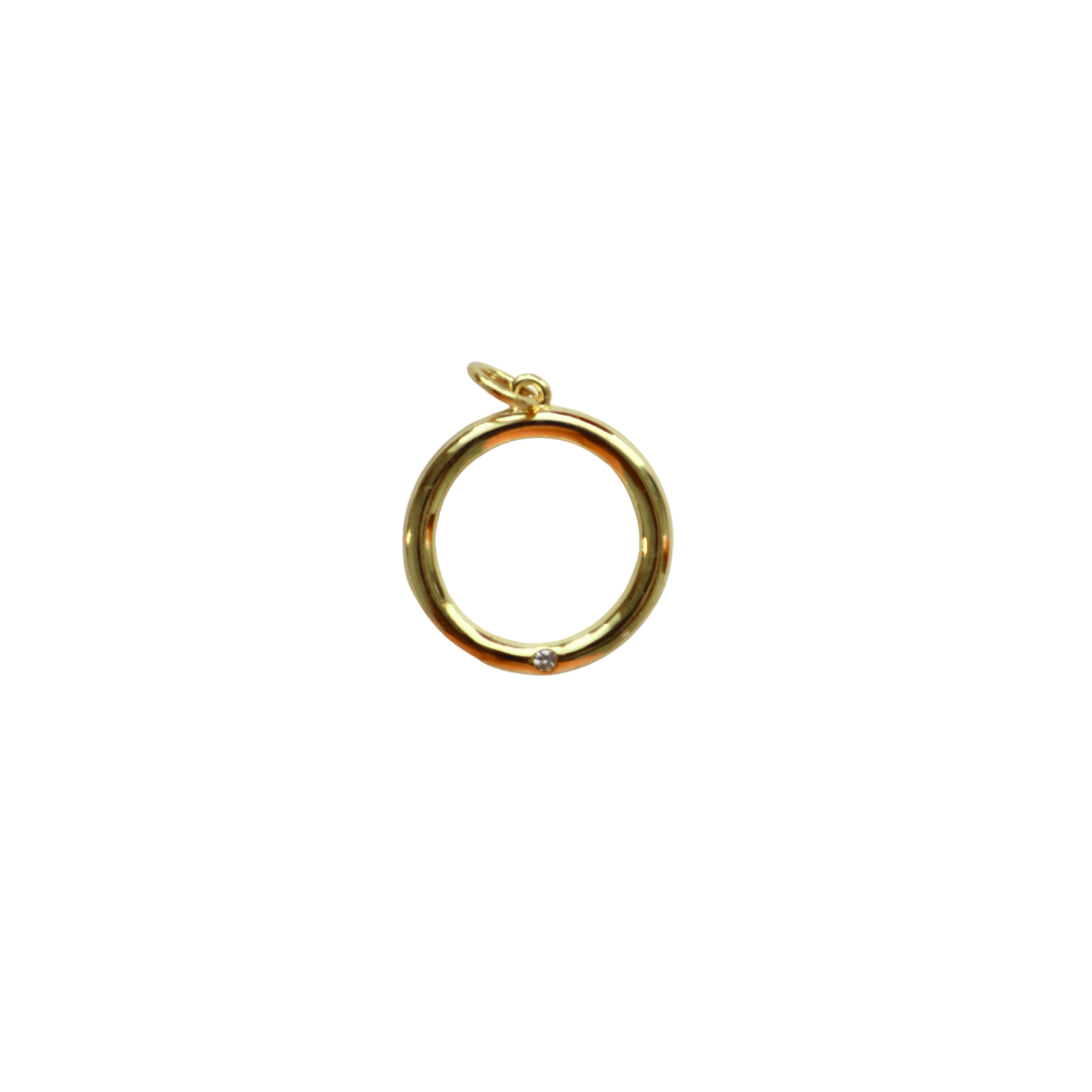 Gold Filled Skinny “O” Charm