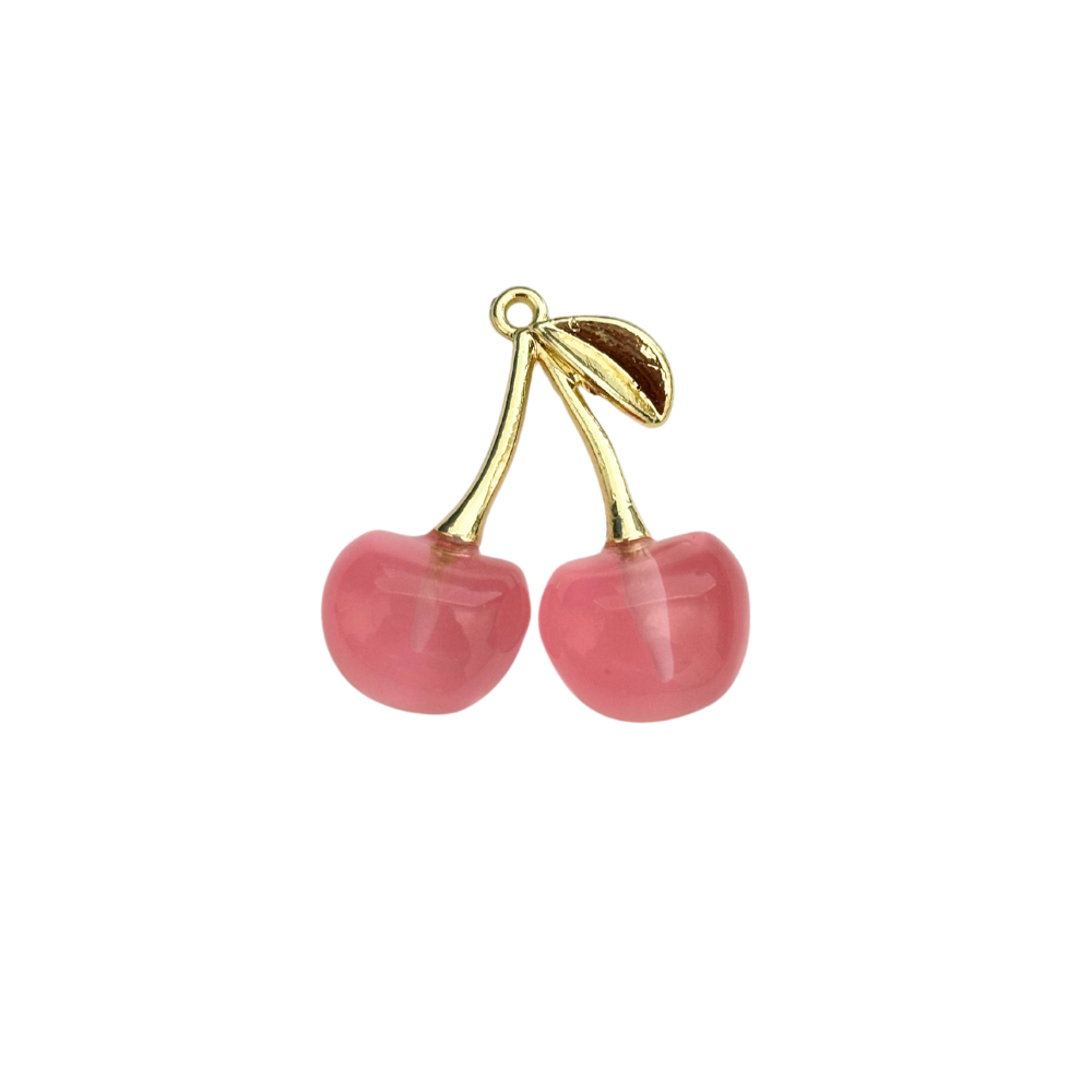 Big Pink Cherry Charm