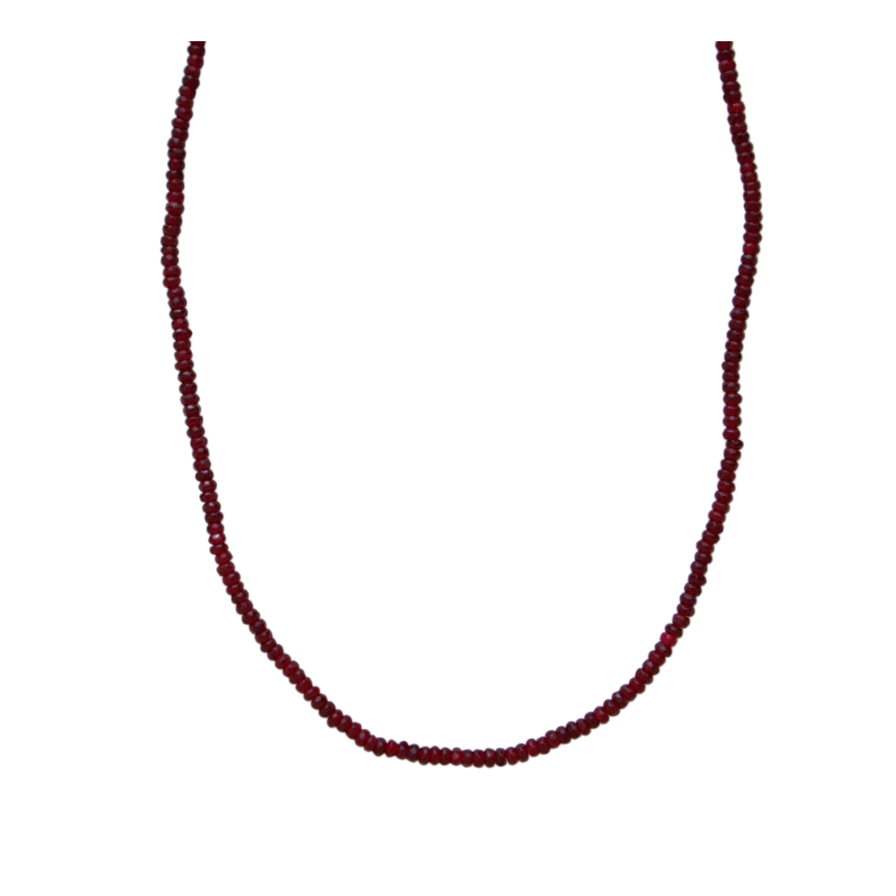 Maroon Beaded Necklace