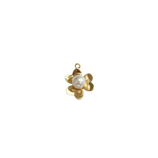 Gold Filled Pearl Flower