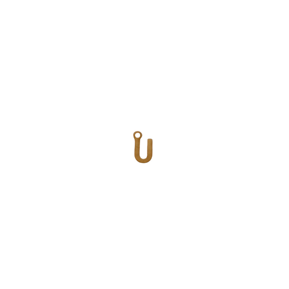 Small Gold Letter “U”