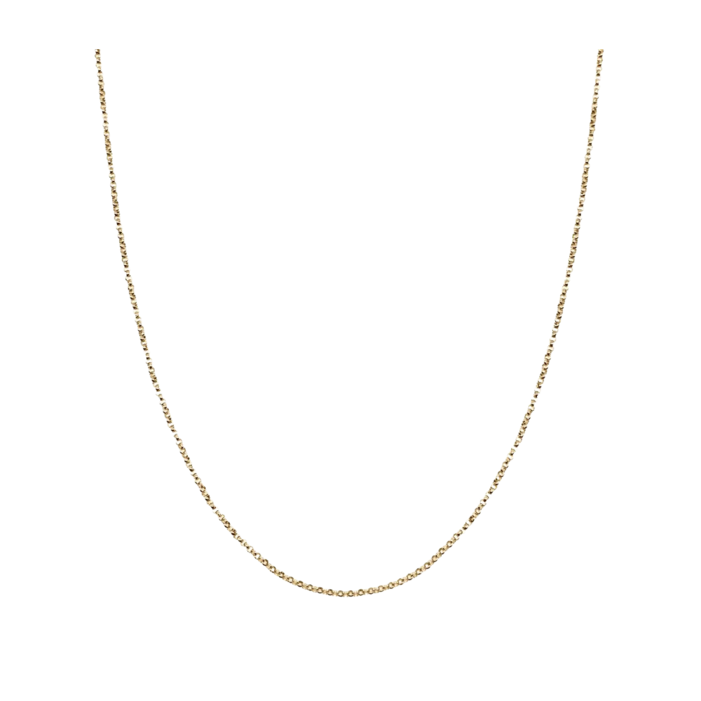 Gold Mini Rolo Chain Necklace