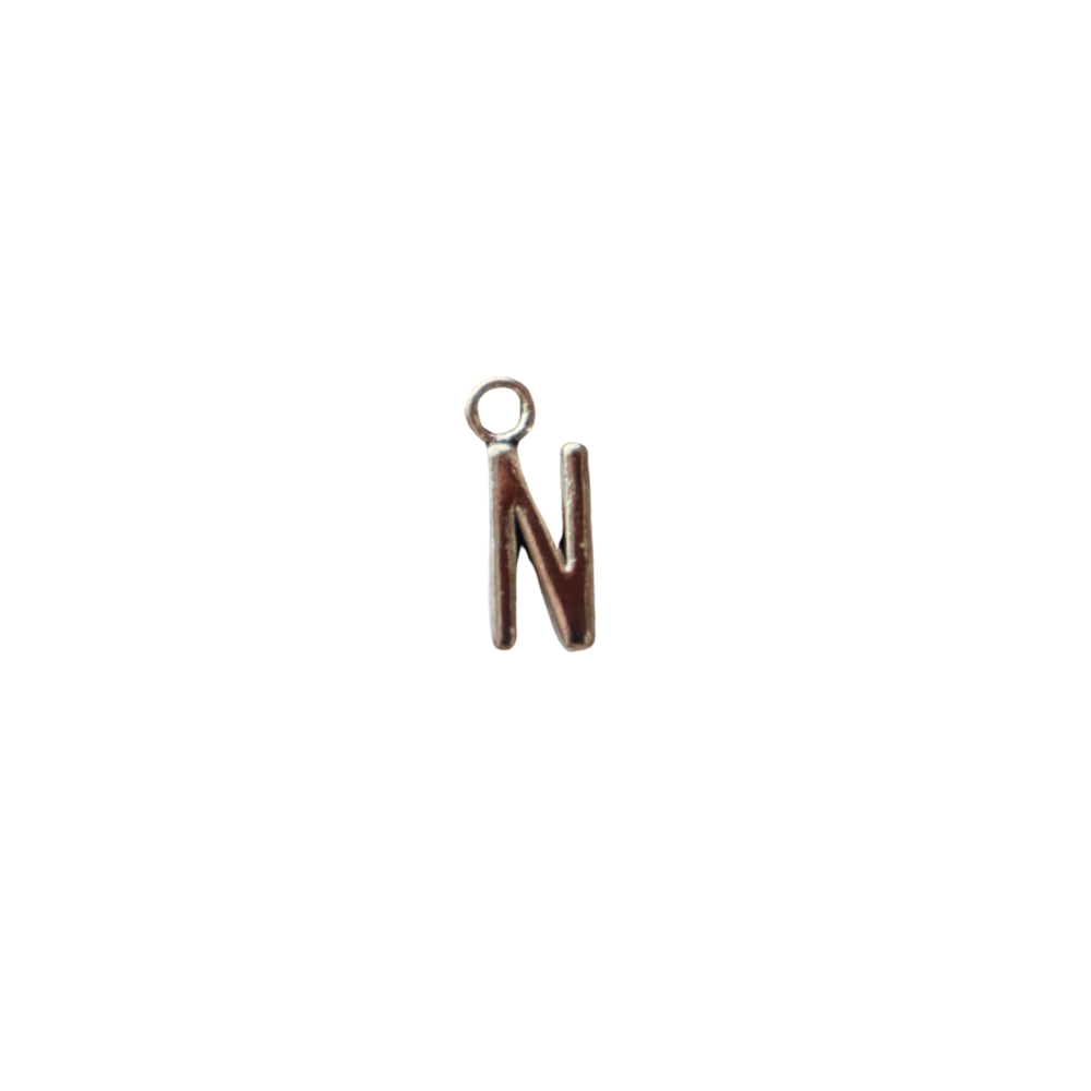 Silver Letter “N”