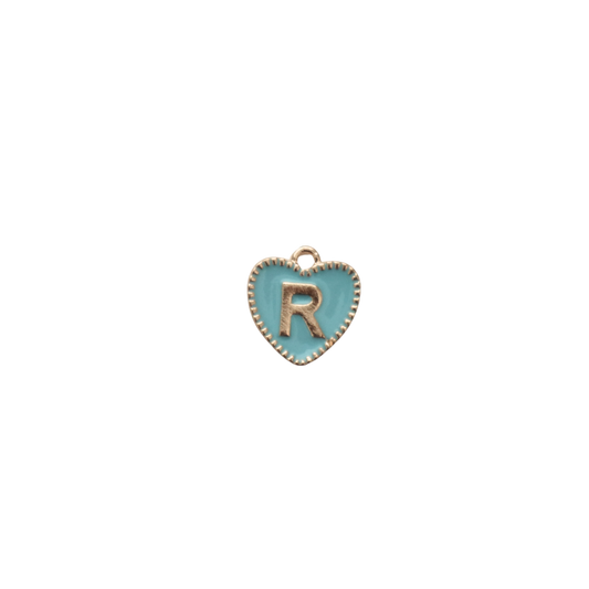 Blue Textured “R” Heart