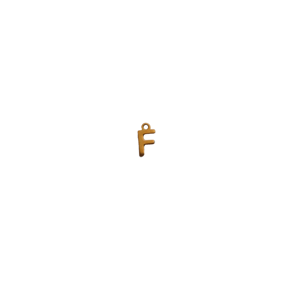 Small Gold Letter “F”