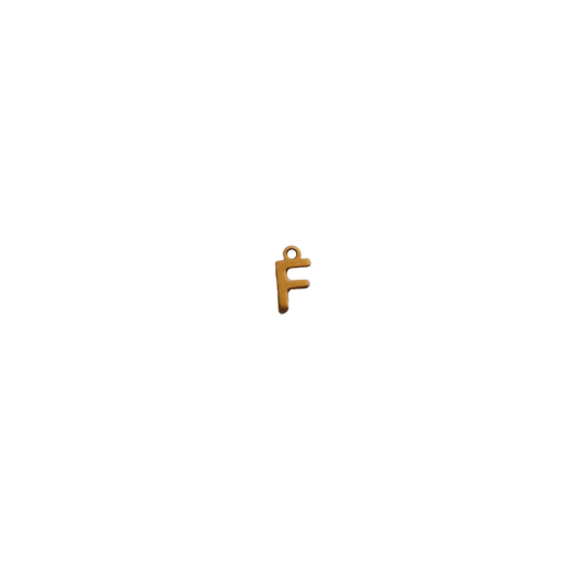 Small Gold Letter “F”